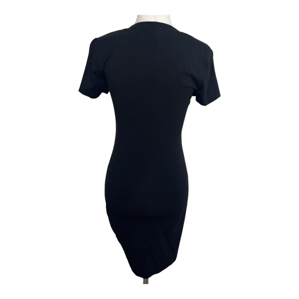Superdown Yasmine Ruched Tie Mini Short Sleeve Dress - Picture 4 of 5